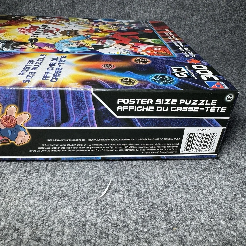 2008 Bakugan Battle Brawlers 300 Pc Puzzle Poster Size PUZZLE SEALED No Poster